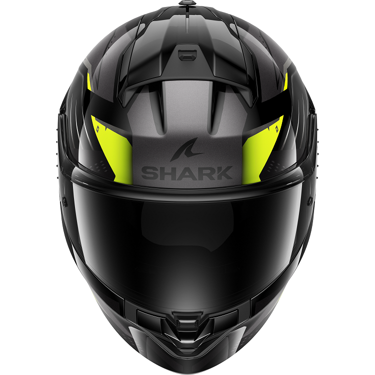 Casco integrale moto Shark RIDILL 2 BERSEK NERO GRIGIO GIALLO BLACK GREY YELLOW helmet casque