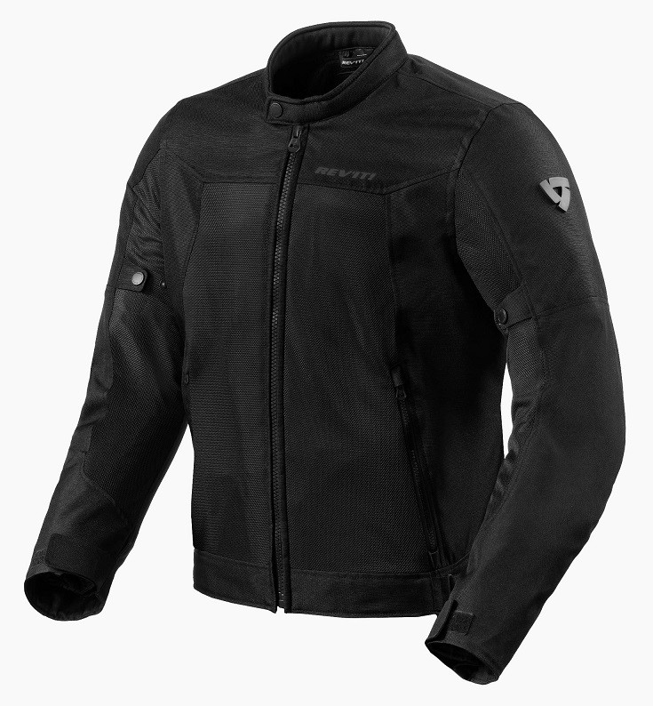 Giacca moto estiva traforata Rev'it Eclipse 2 black nero mesh perforated summer jacket