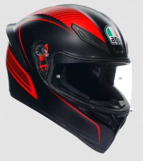 Agv K1 S WARMUP NERO OPACO ROSSO BLACK MATT RED ECE 2206 helmet casque