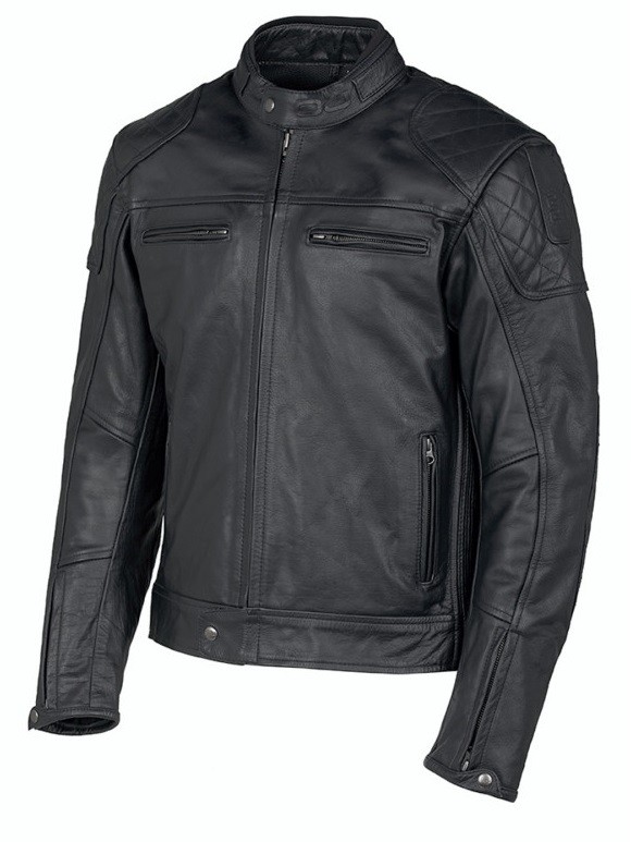 Giacca pelle moto Oj Ace man nero black leather jacket