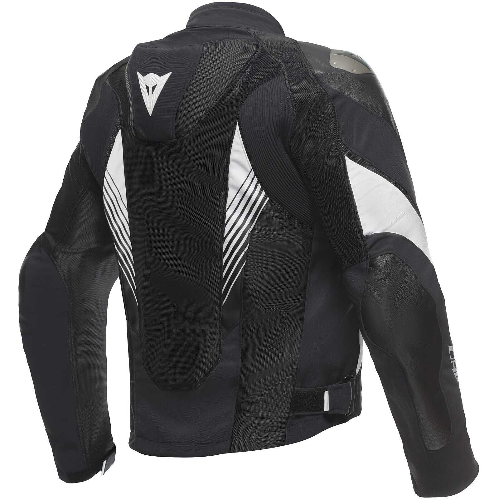 Giacca moto sportiva Dainese SUPER RIDER 2 absoluteshell nero bianco black white waterproof jacket