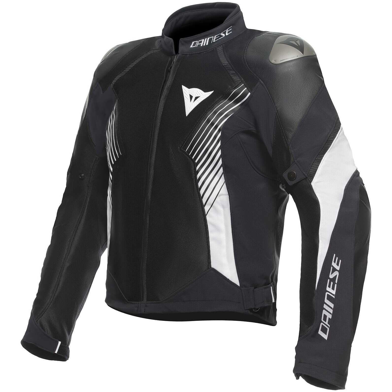 Giacca moto sportiva Dainese SUPER RIDER 2 absoluteshell nero bianco black white waterproof jacket