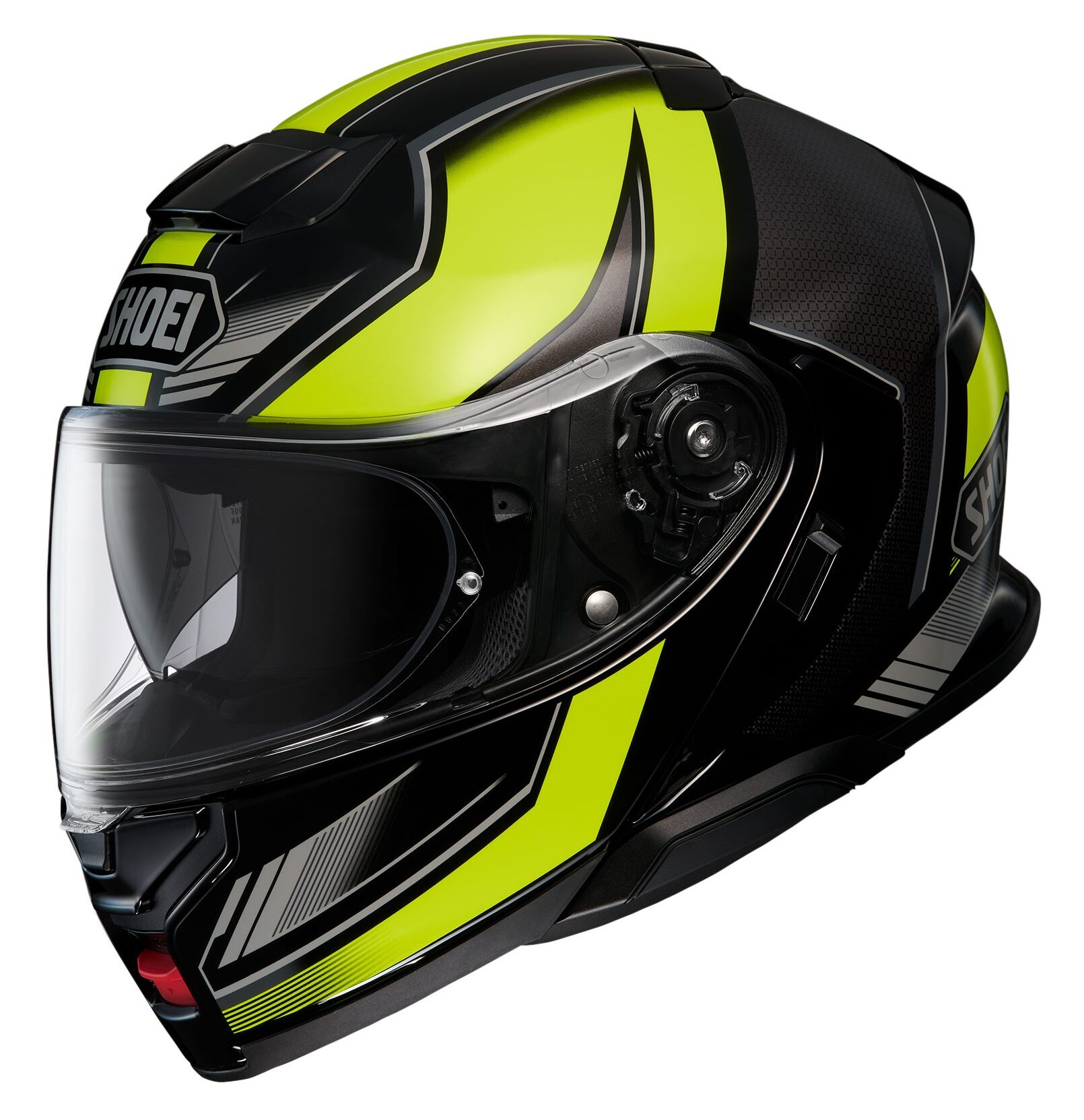 Casco modulare moto Shoei Neotec 3 GRASP Tc-1 nero giallo black yellow flip up helmet casque