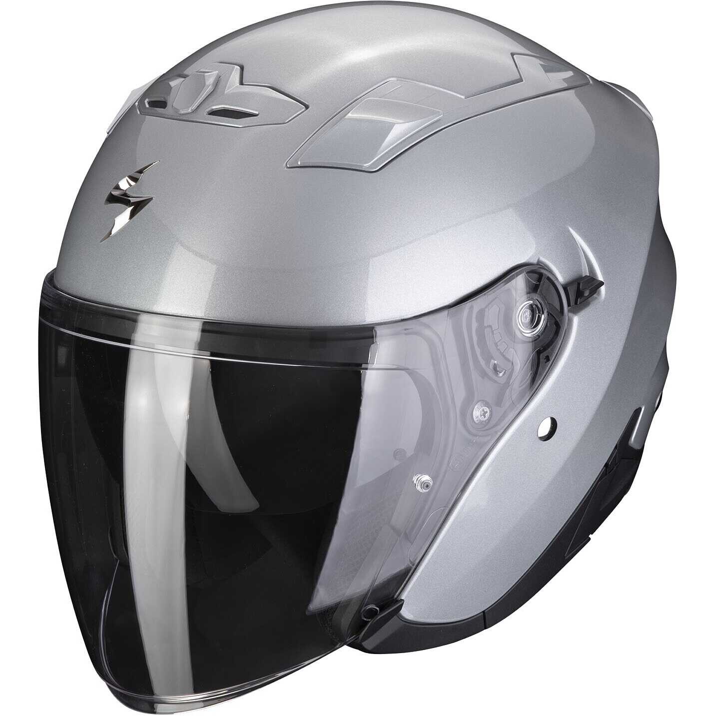 Casco Jet Scorpion 230 Solid Argento helmet casque