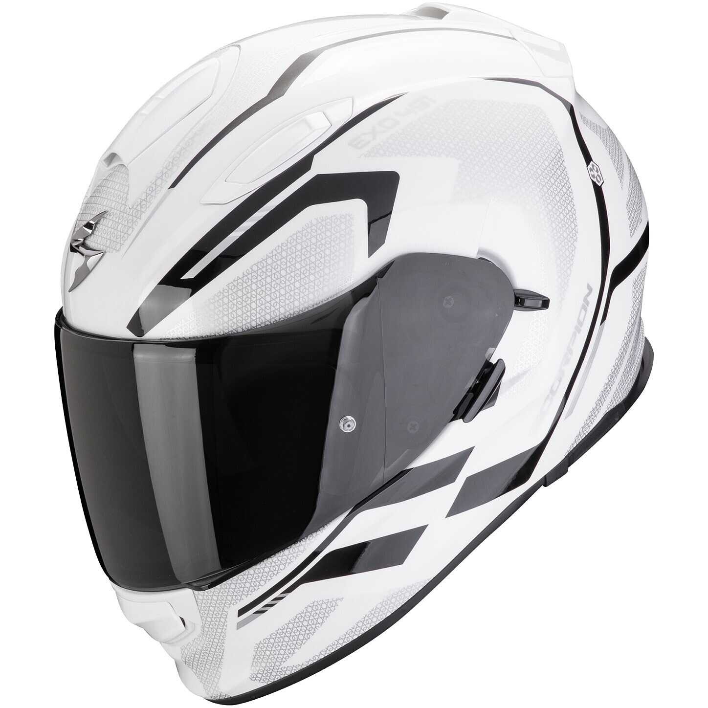 Casco integrale donna Scorpion exo 491 Kripta White Black helmet casque