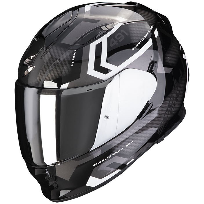 Casco integrale donna Scorpion exo 491 Kripta Black Silver helmet casque