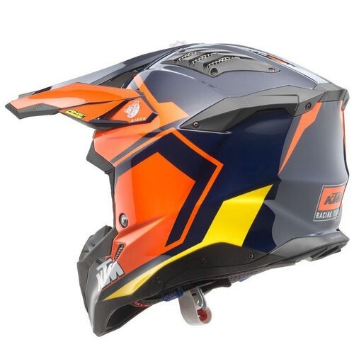 Casco moto cross KTM Airoh Aviator 3 Orange MY23 mx off road helmet casque