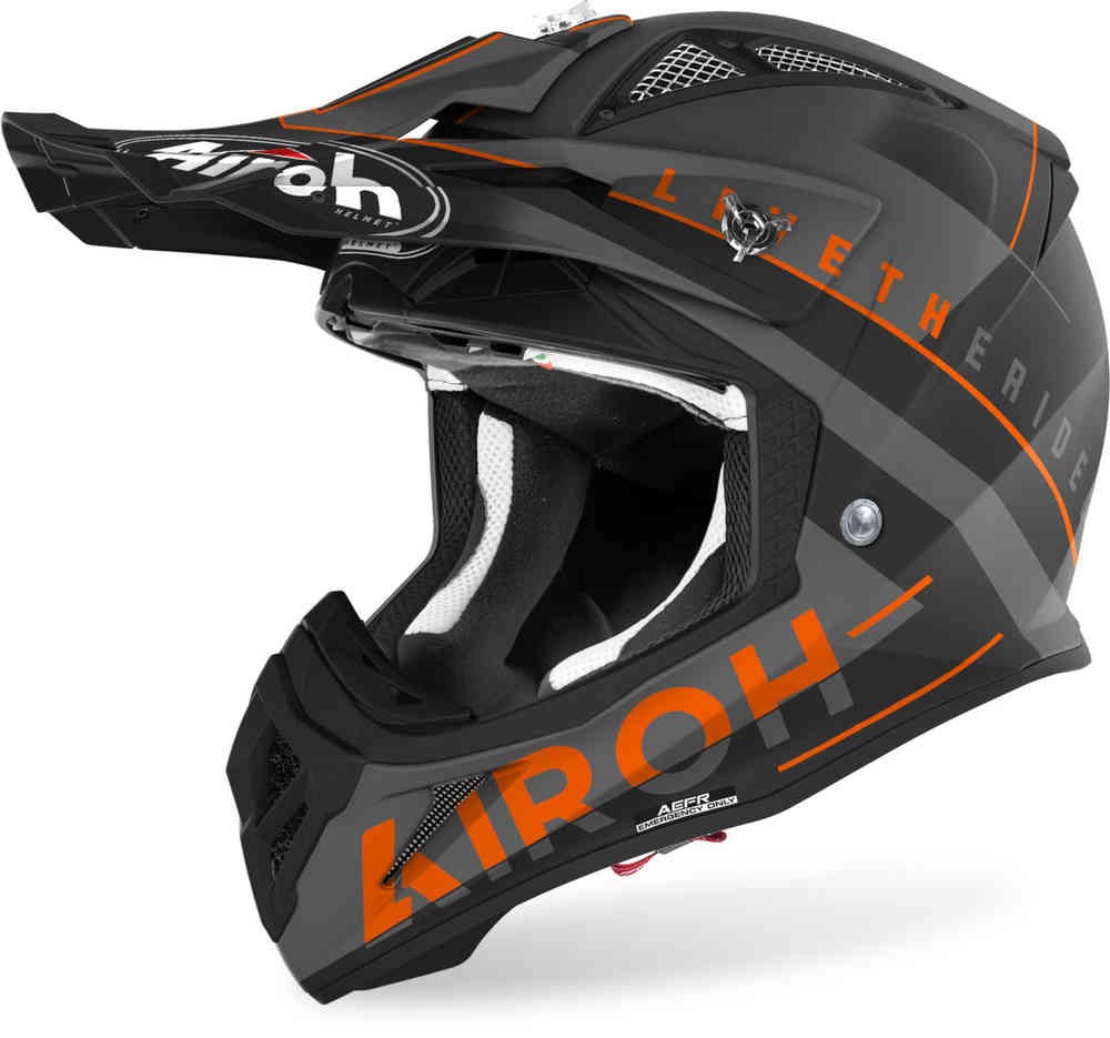 Casco cross Airoh Aviator Ace Amaze Matt Orange helmet casque