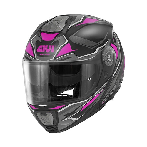 Casco modulare Givi HX27 Sector Black Matt Fucsia helmet casque