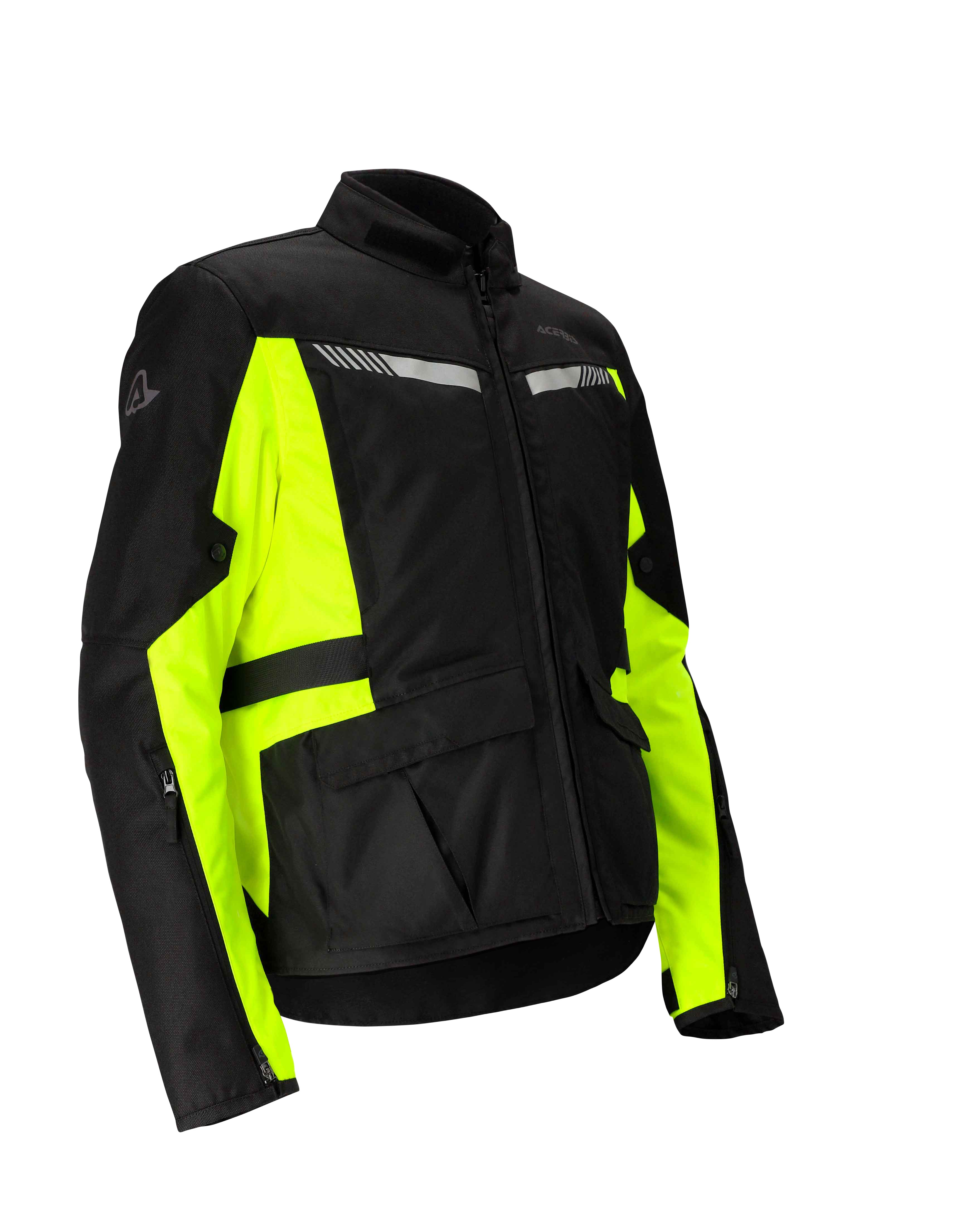Giacca moto Acerbis X-TRAIL nero giallo Black yellow triplo strato jacket
