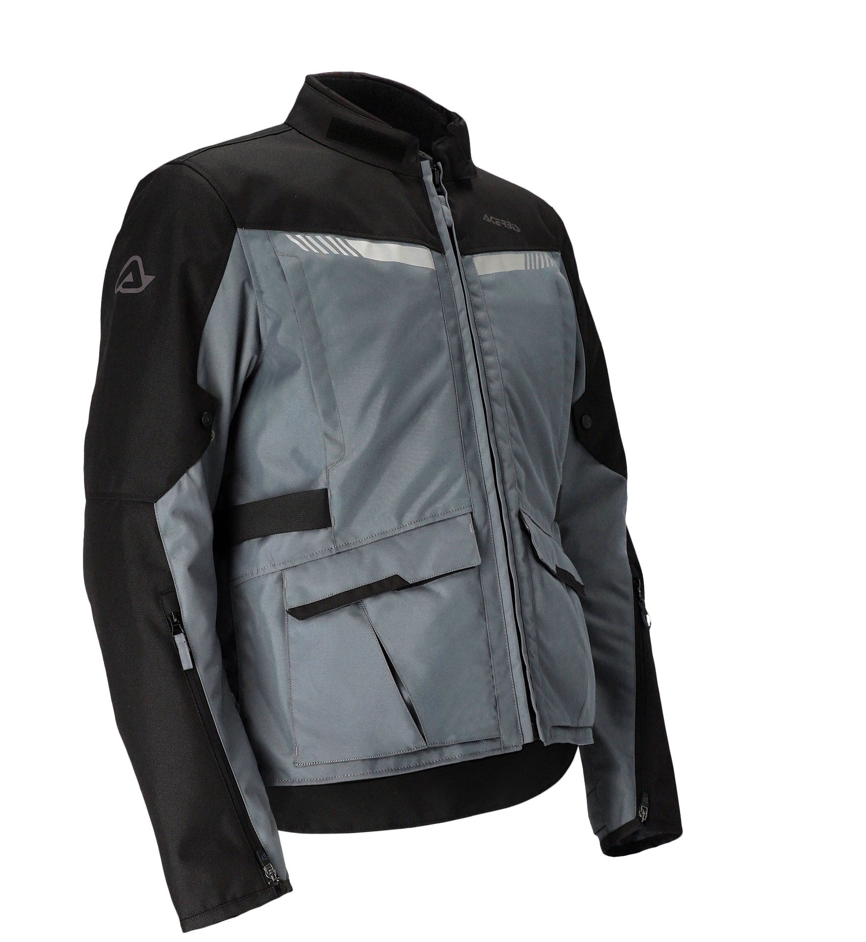 Giacca moto Acerbis X-TRAIL nero grigio Black grey triplo strato jacket