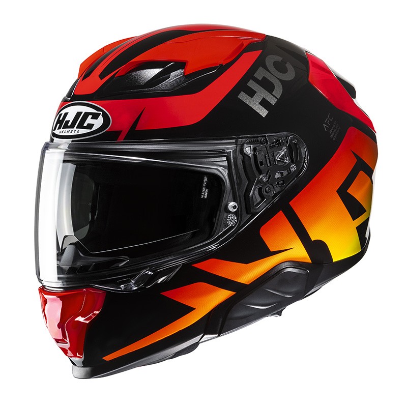 Casco integrale FIBRA moto Hjc F71 BARD ROSSO MC1 RED FIBER helmet casque