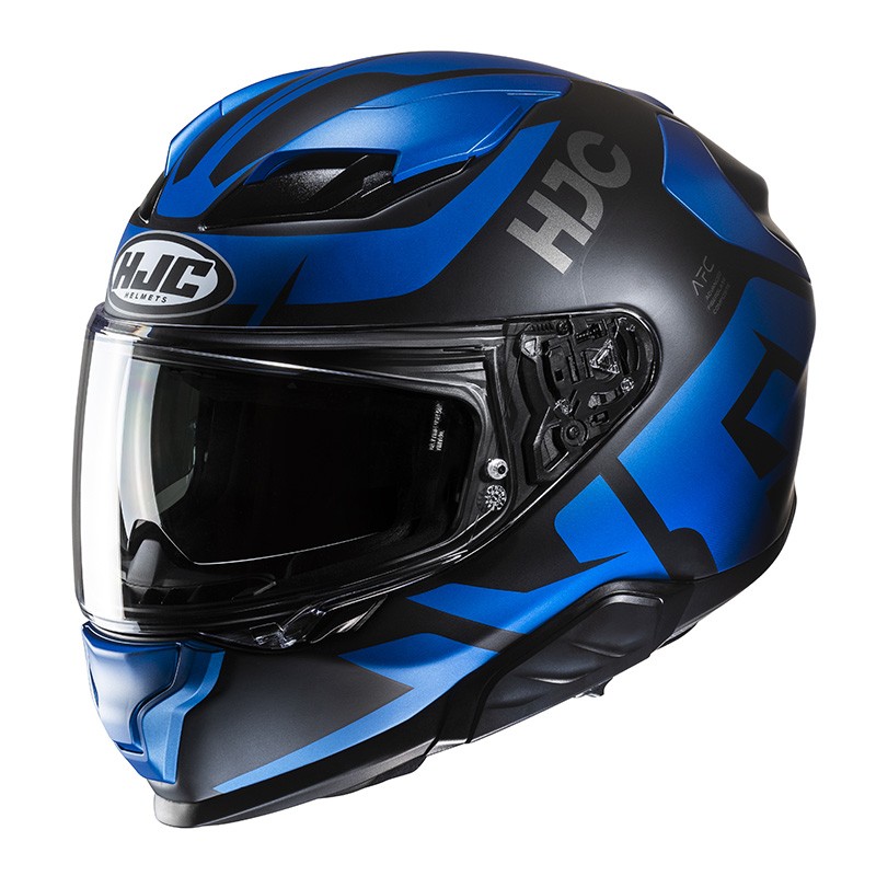 Casco integrale FIBRA moto Hjc F71 BARD BLU MC2 FIBER helmet casque
