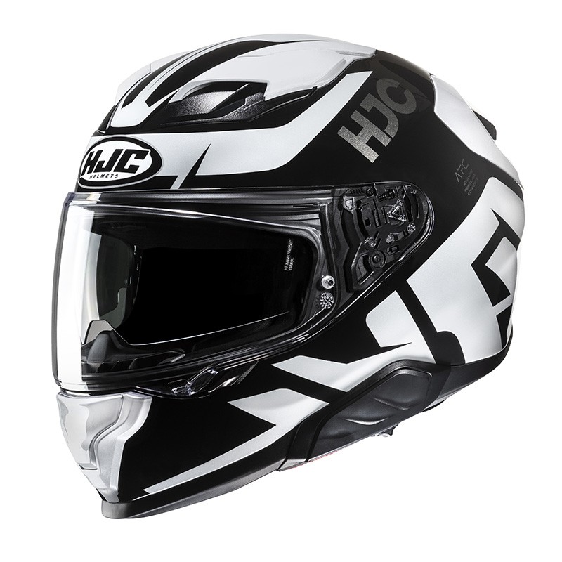 Casco integrale FIBRA moto Hjc F71 BARD BIANCO NERO MC5 WHITE BLACK FIBER helmet casque