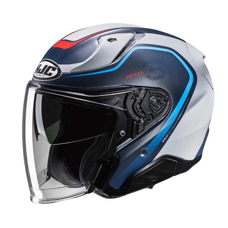 Casco Hjc RPHA 31 KOUV WHITE RED BLU MC21SF helmet