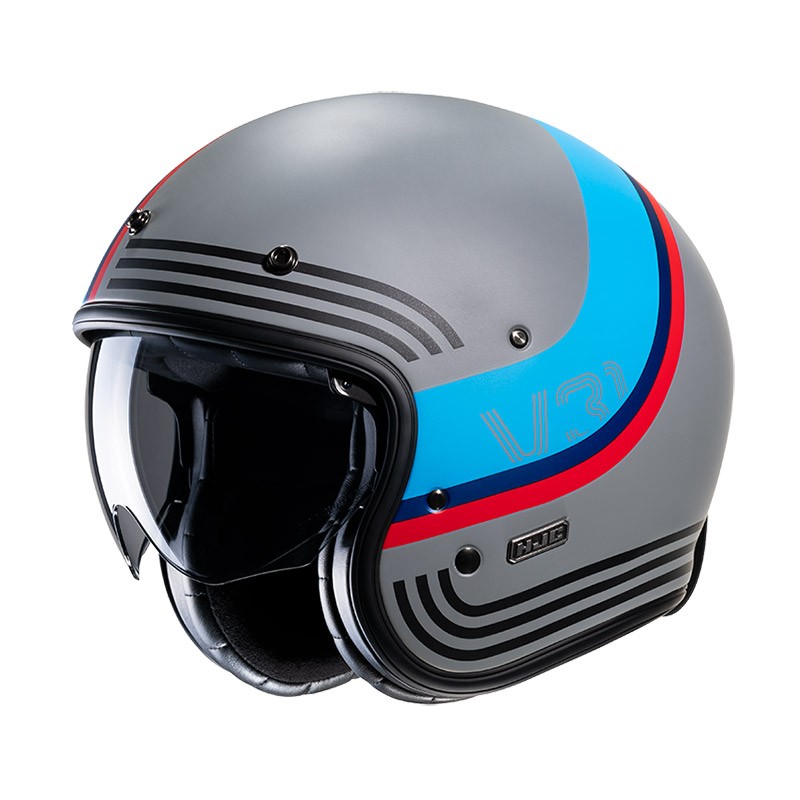 Casco HJC V31 BYRON MC21SF GREY BLU RED helmet