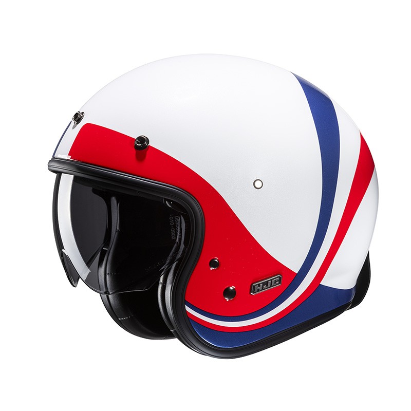 Casco HJC V31 EMGO WHITE BLU RED MC21 helmet