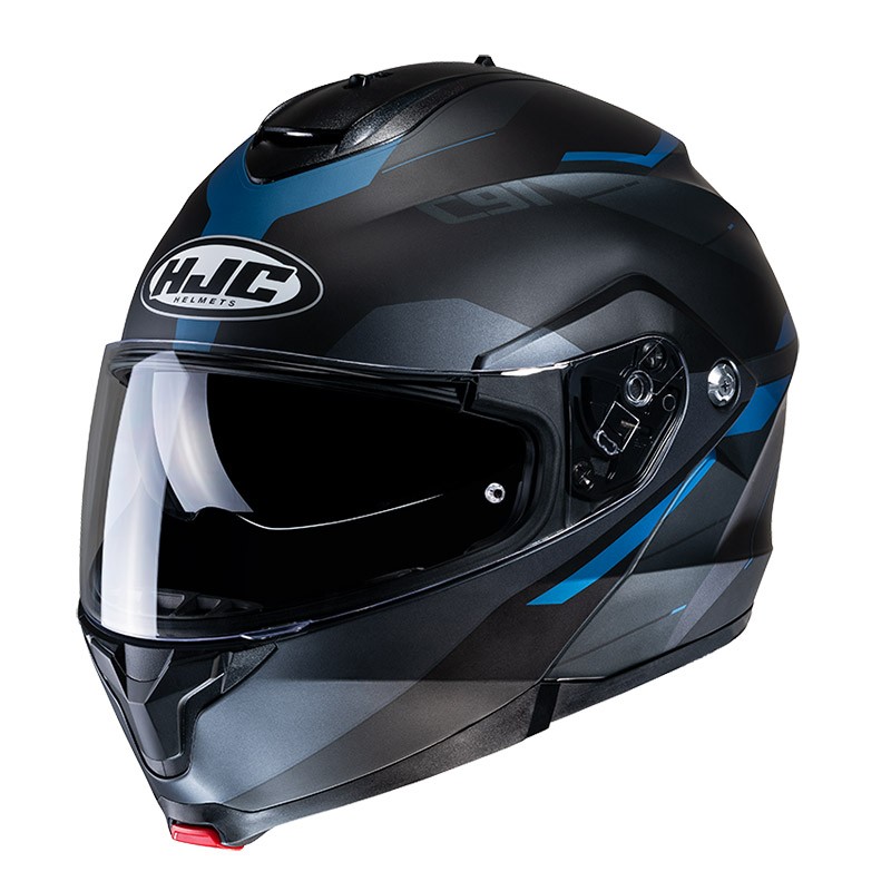 Casco modulare apribile Hjc C91 KARAN BLU MC2SF flip up helmet casque