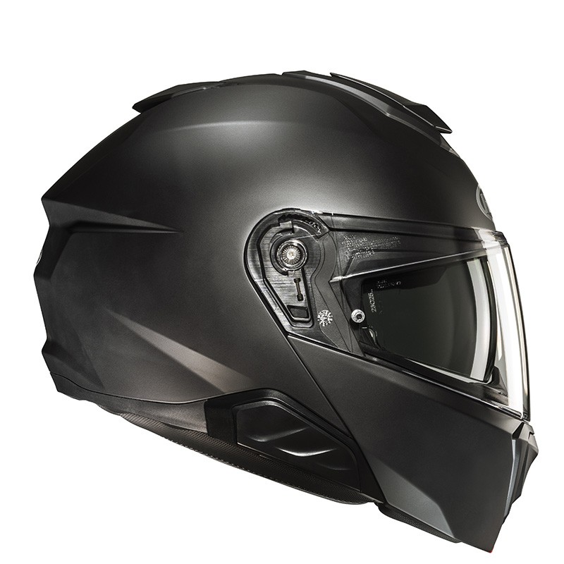 Casco modulare apribile moto Hjc I91 NERO OPACO SEMI FLAT BLACK flip up helmet casque