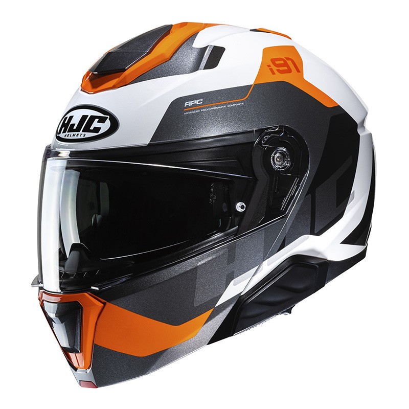 Casco modulare HJC I91 CARST ORANGE MC7 flip up helmet casque