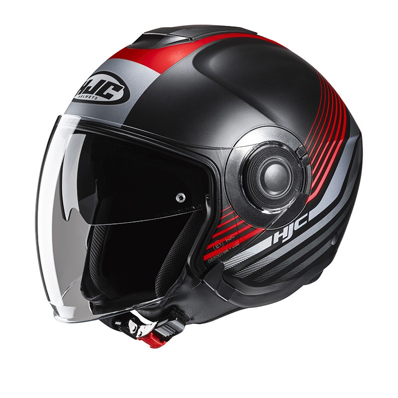Casco jet Hjc i40N DOVA ROSSO RED MC1SF Helmet casque