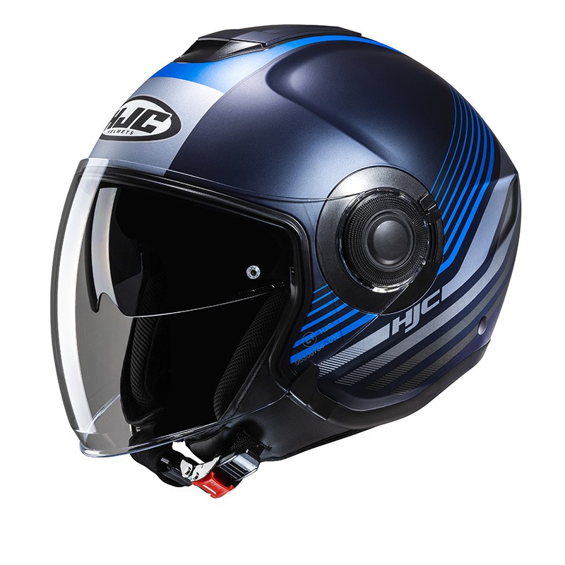 Casco jet Hjc i40N DOVA BLU MC2SF Helmet casque