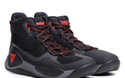 Scarpe Dainese Atipica 2 Air black red fluo shoes