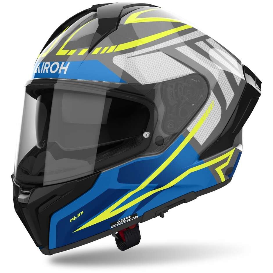 Casco Moto Integrale Airoh MATRYX Rider Blue Gloss helmet casque