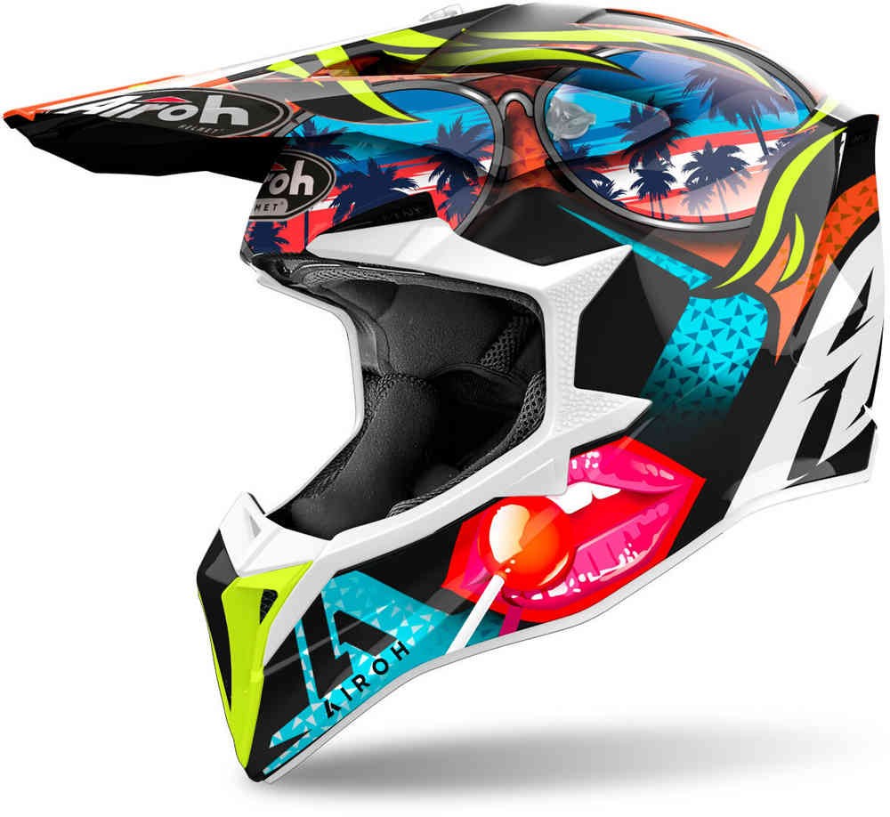 Casco cross Airoh Wraaap Lollipop Gloss helmet casque
