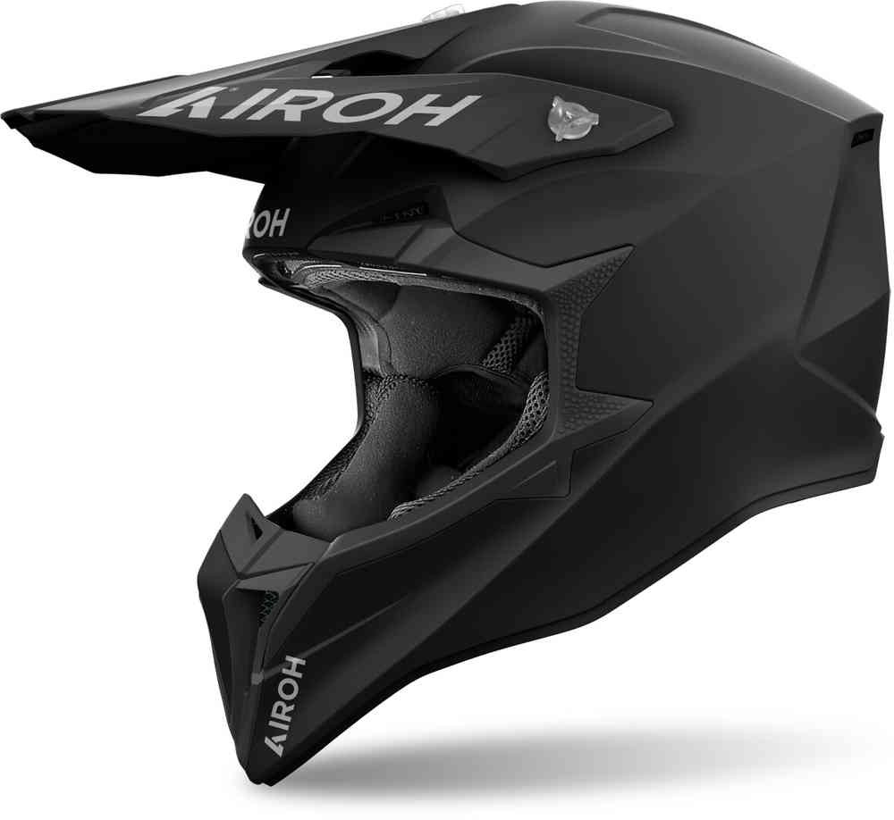 Casco cross Airoh Wraaap nero opaco Black Matt helmet casque enduro motard off road