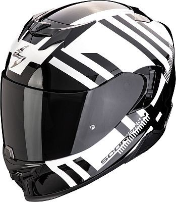 Casco integrale Scorpion exo 520 evo AIR BANSHEE Bianco perla-Nero helmet casque