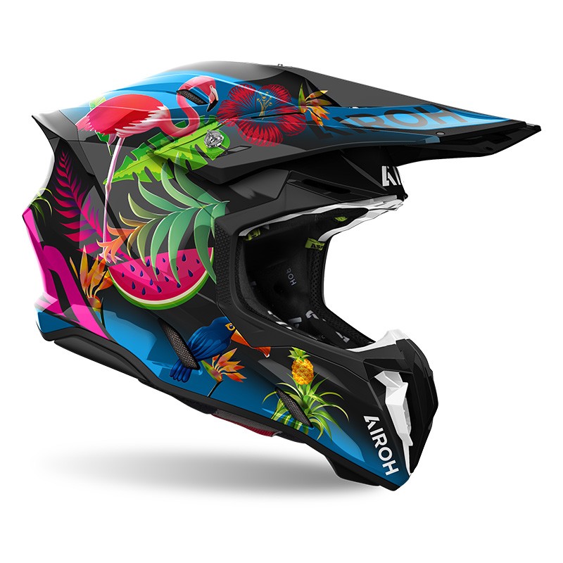 Casco moto cross Airoh Twist 3 AMAZONIA enduro motard off road helmet casque
