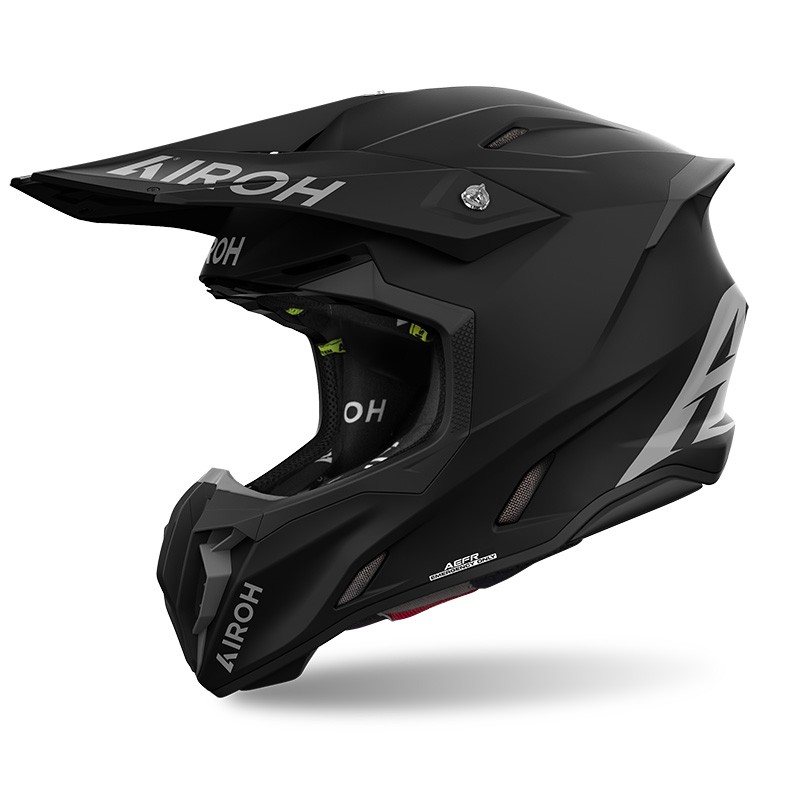 Casco moto cross Airoh Twist 3 NERO OPACO BLACK MATT enduro motard off road helmet casque