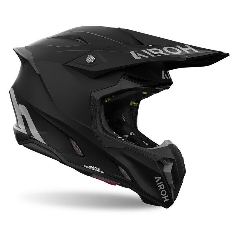 Casco moto cross Airoh Twist 3 NERO OPACO BLACK MATT enduro motard off road helmet casque