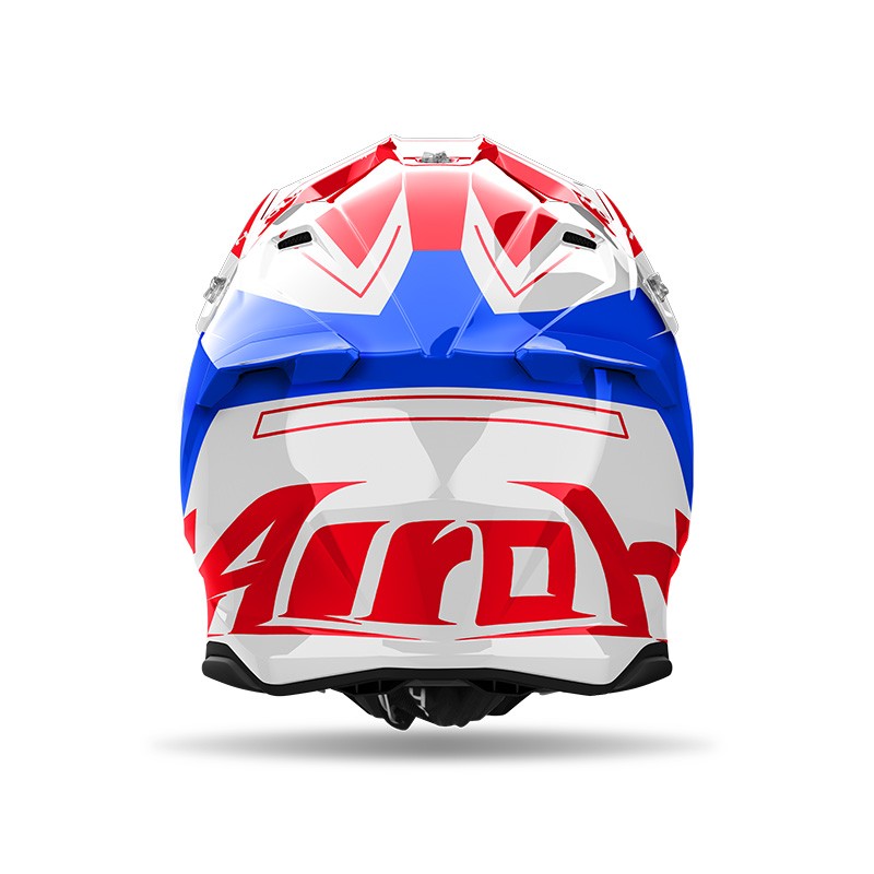 Casco moto cross Airoh Twist 3 DIZZY WHITE RED BLU enduro motard off road helmet casque