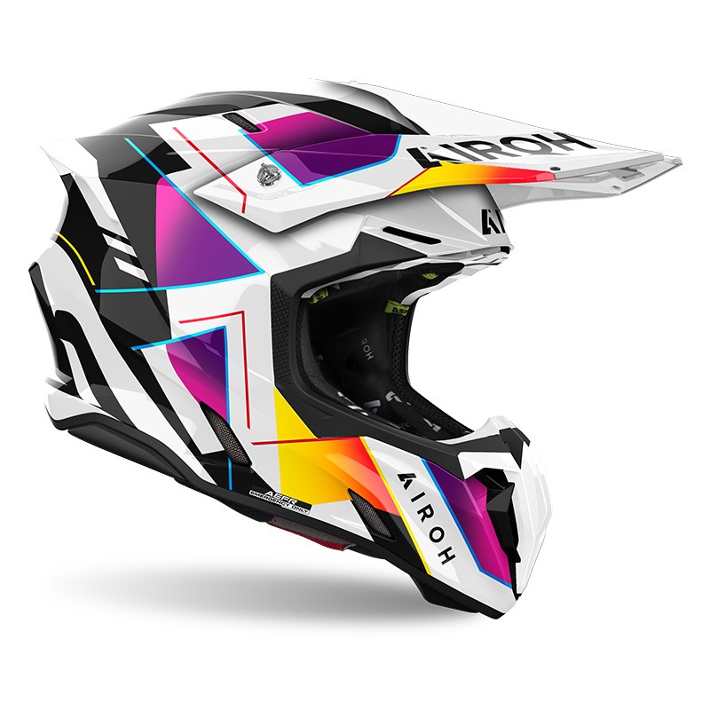 Casco moto cross Airoh Twist 3 RAINBOW enduro motard off road helmet casque