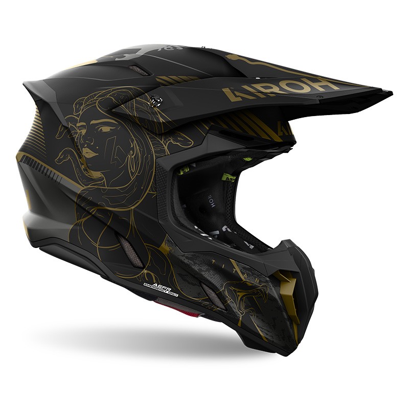 Casco moto cross Airoh Twist 3 TITAN enduro motard off road helmet casque