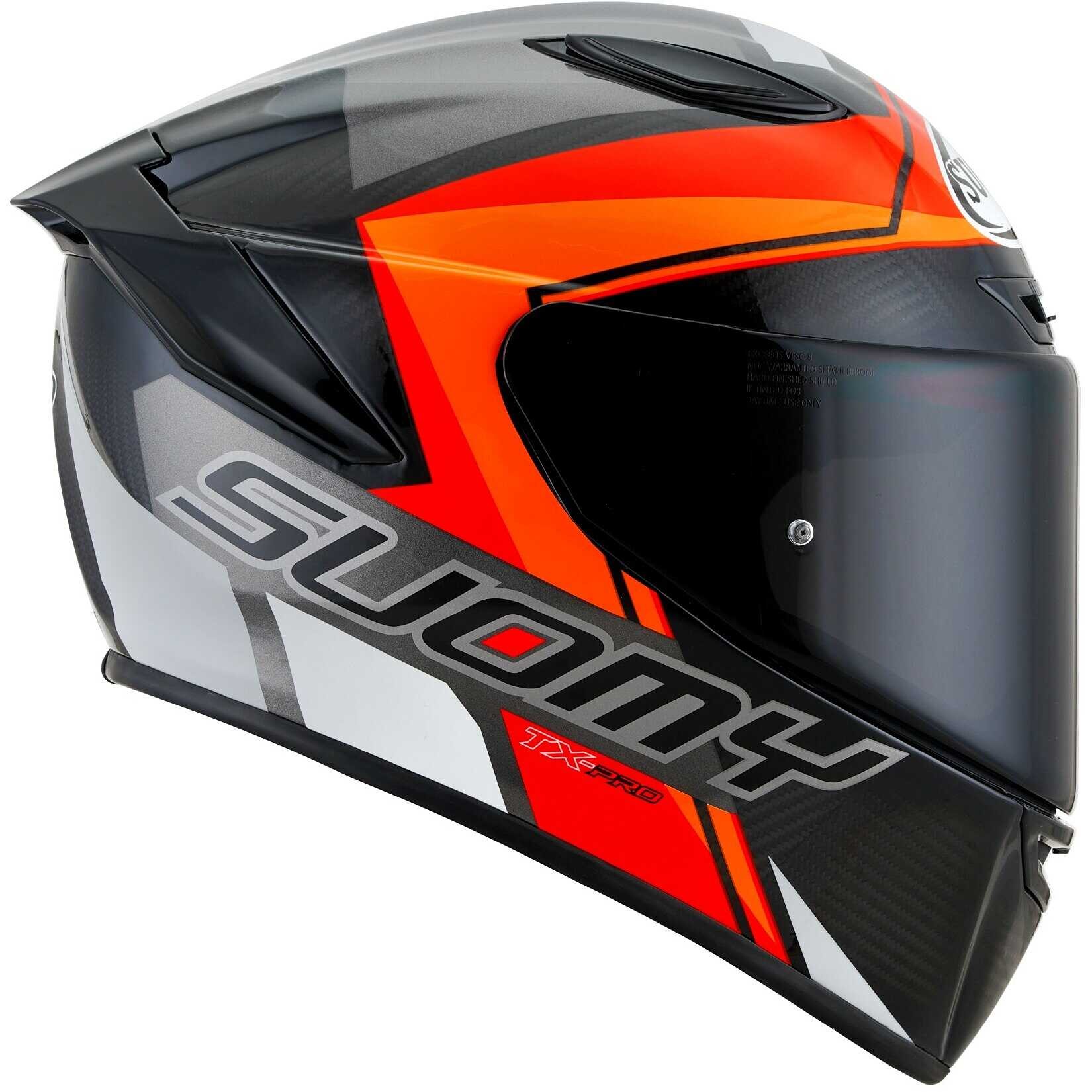 Casco integrale Suomy TX-PRO Carbon GLAM ORANGE helmet casque