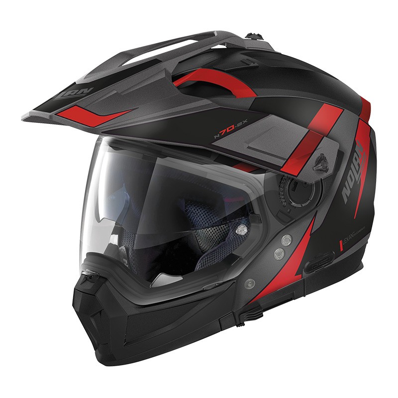Casco Nolan N70-2 X SKYFALL N-com rosso red 57 crossover jet integrale modulare moto helmet casque