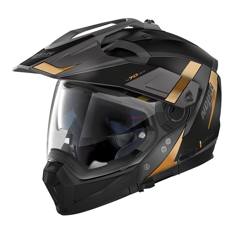 Casco Nolan N70-2 X SKYFALL N-com ORO GOLD 59 crossover jet integrale modulare moto helmet casque
