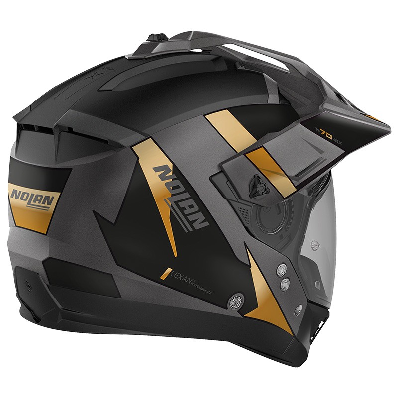 Casco Nolan N70-2 X SKYFALL N-com ORO GOLD 59 crossover jet integrale modulare moto helmet casque