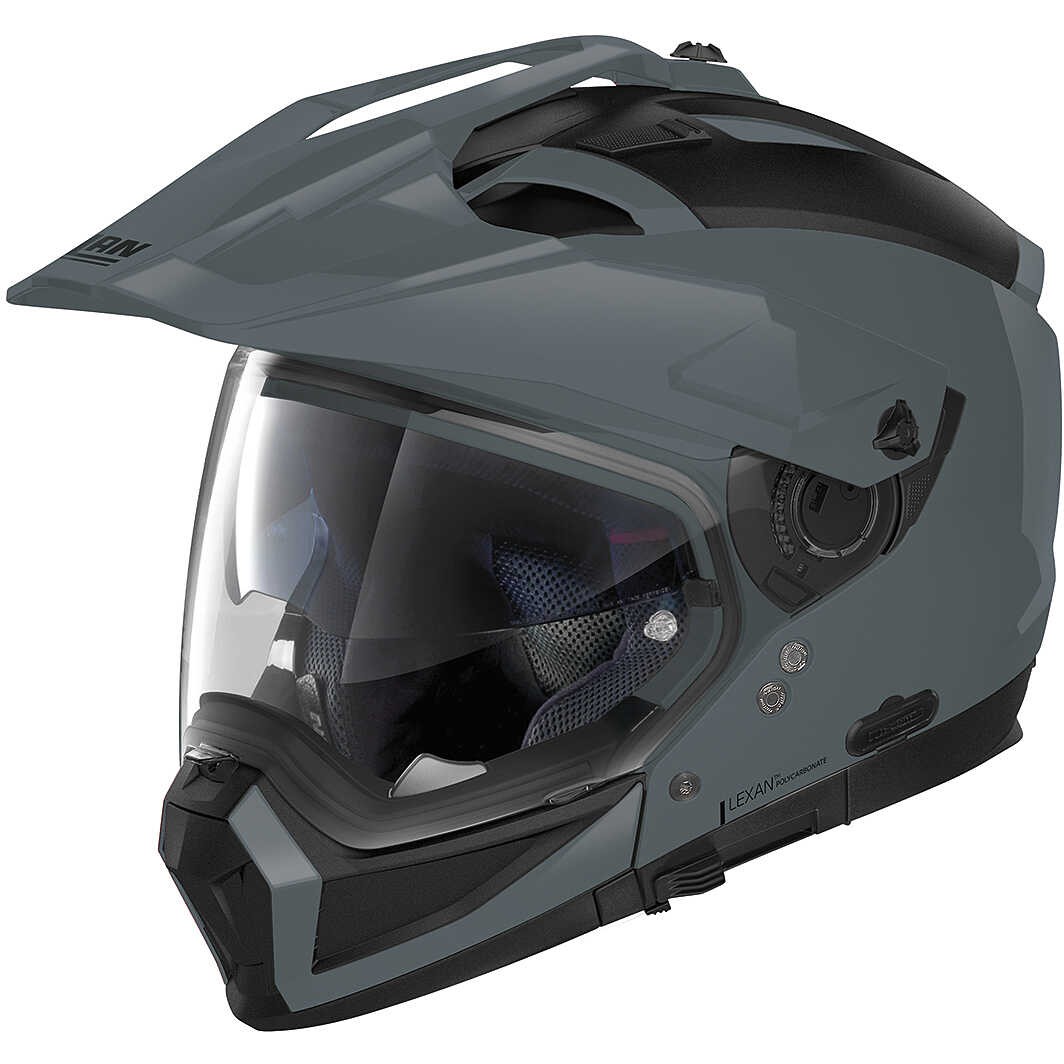 Casco crossover jet integrale modulare moto N70-2 X Classic SLATE GREY 8 N-com helmet casque