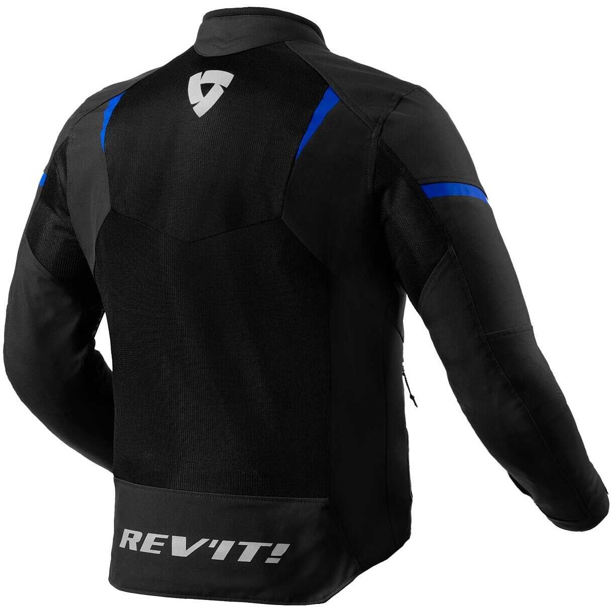 Giacca moto estiva Rev'it HYPERSPEED 2 GT AIR nero BLU black spring summer jacket