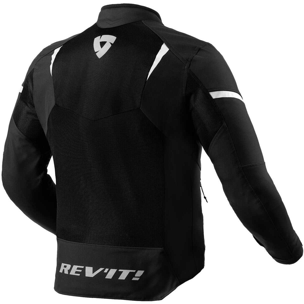 Giacca moto estiva Rev'it HYPERSPEED 2 GT AIR nero BIANCO black WHITE spring summer jacket