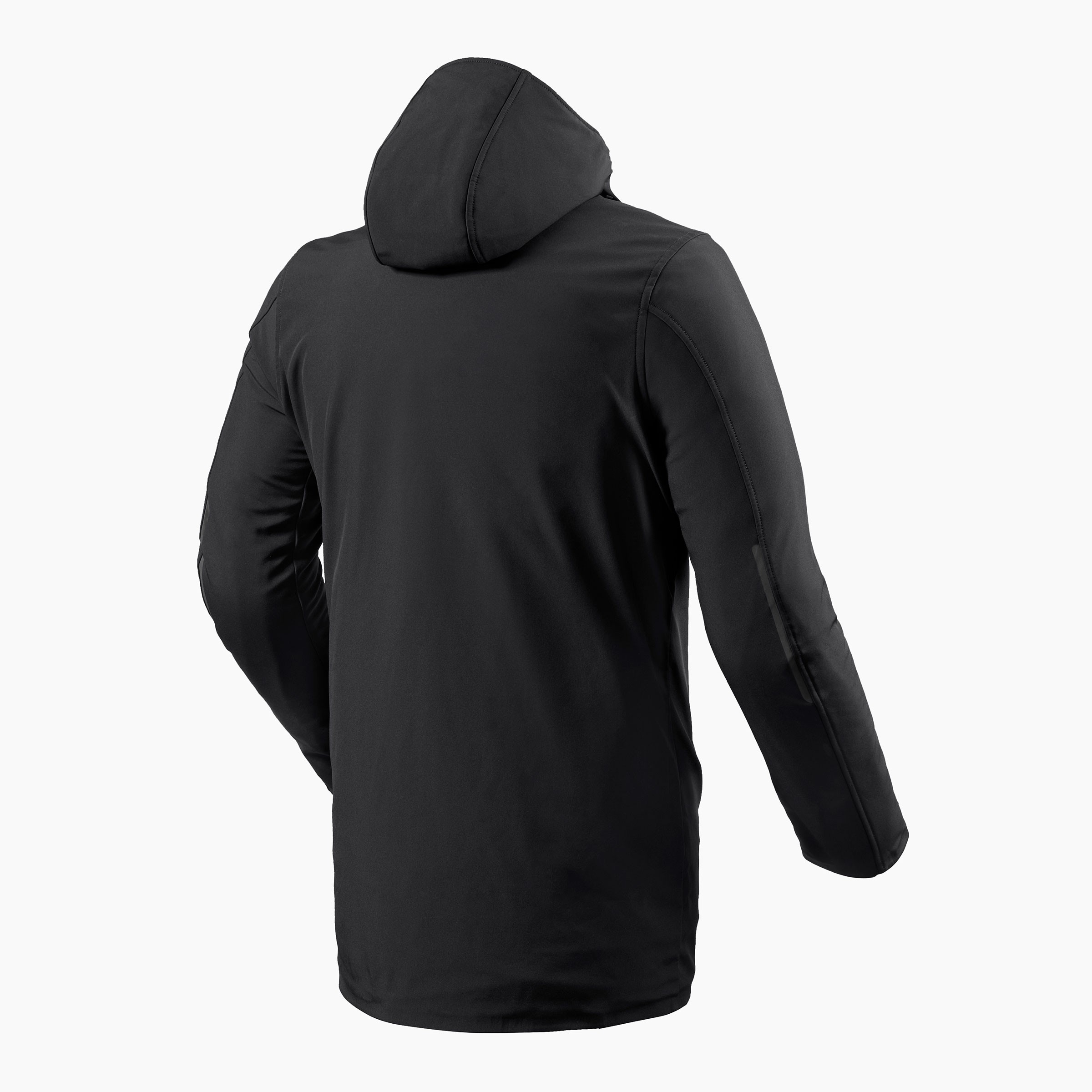 Giacca moto lunga city urban Rev'it Revit TRAFALGAR nero black long jacket