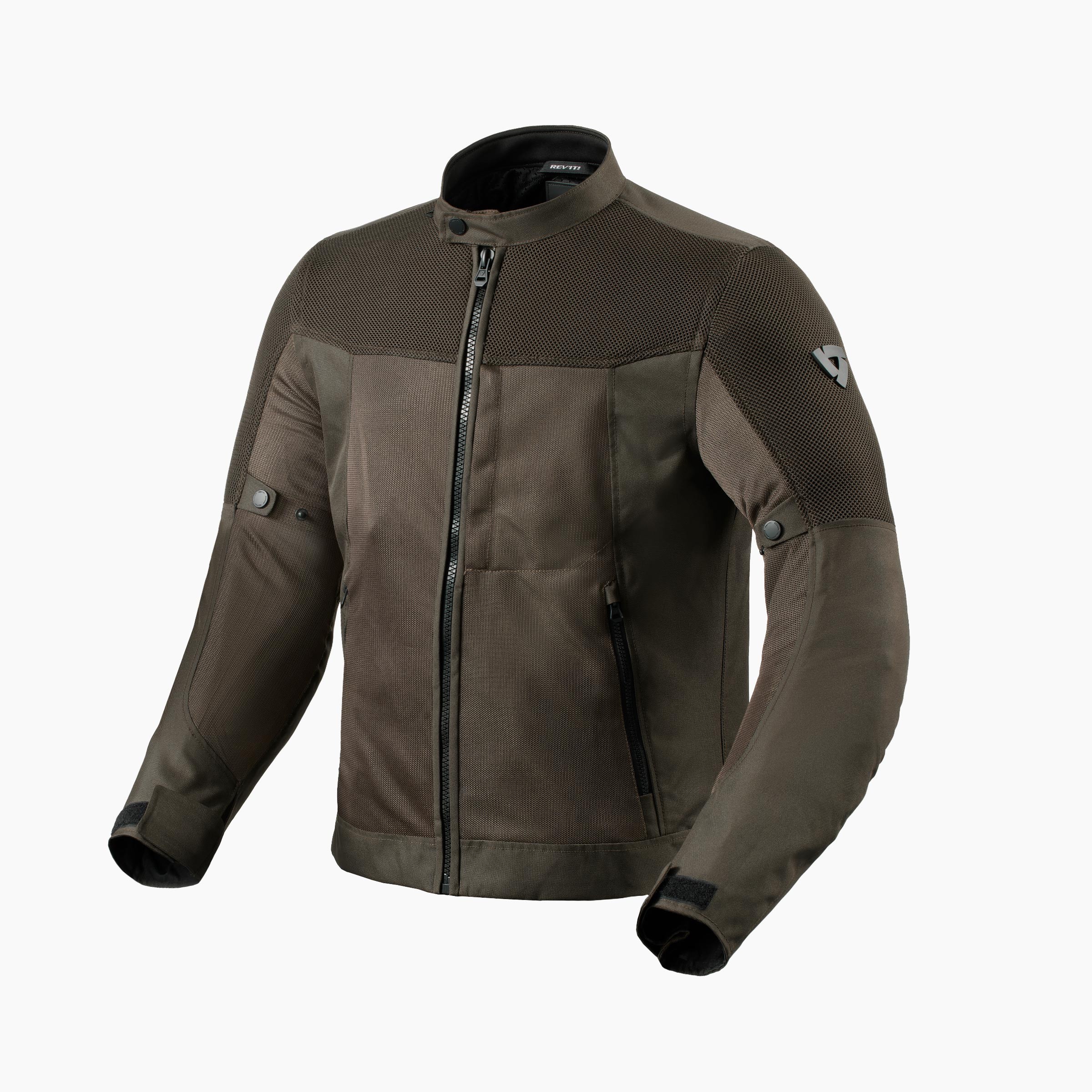Giacca moto estiva traforata Rev'it VIGOR 2 NERO OLIVE BLACK mesh perforated summer jacket
