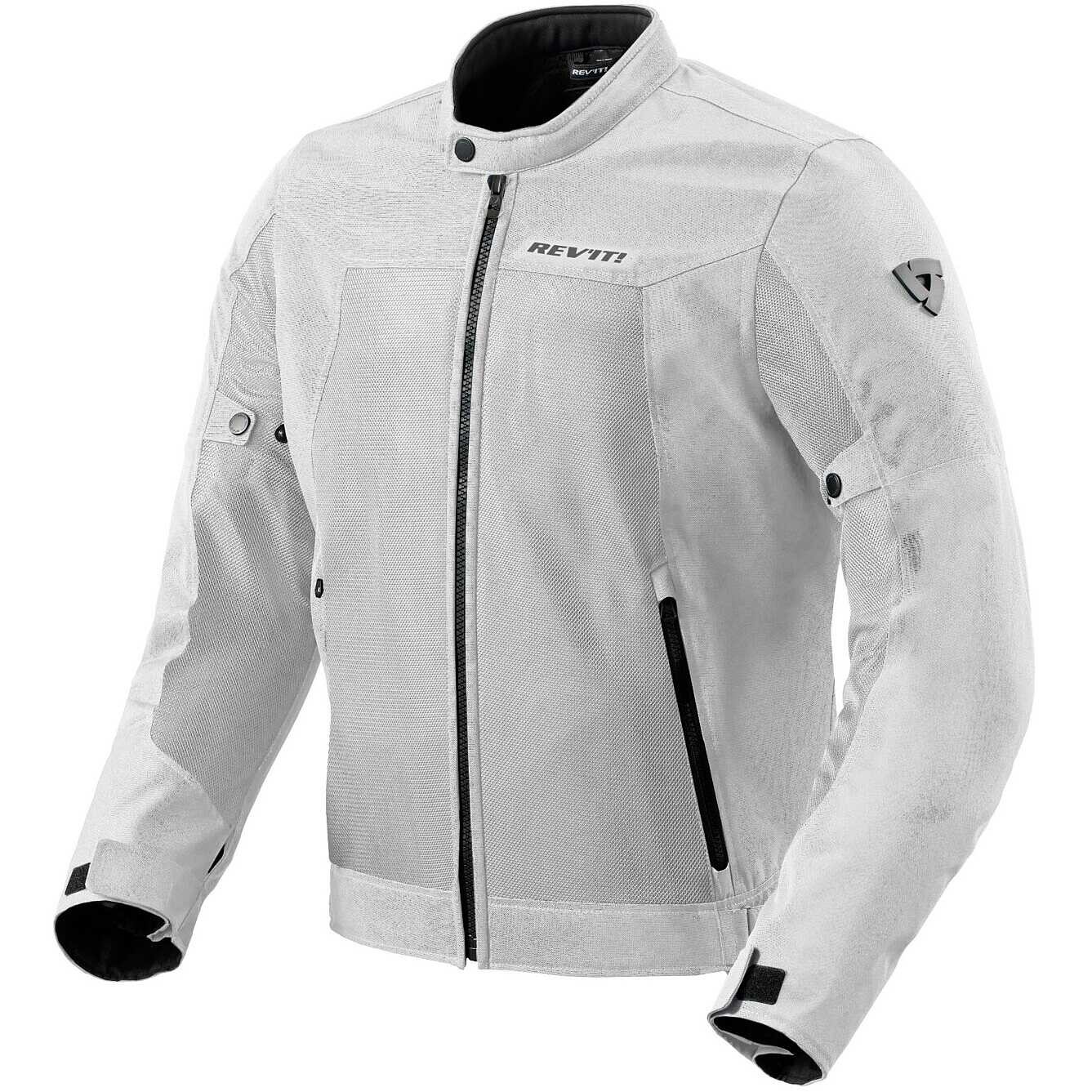 Giacca moto estiva traforata Rev'it Eclipse 2 ARGENTO SILVER mesh perforated summer jacket