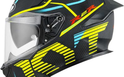 Casco integrale KYT R2R E06 Concept Matt Black Yellow helmet Casque