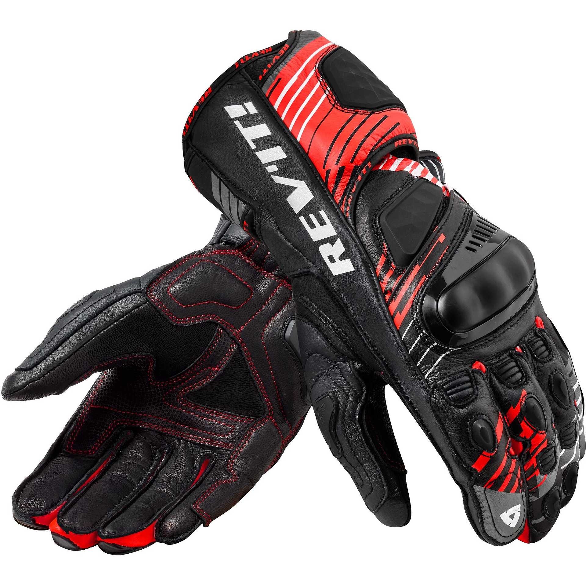 Guanti pelle Revit APEX red gloves