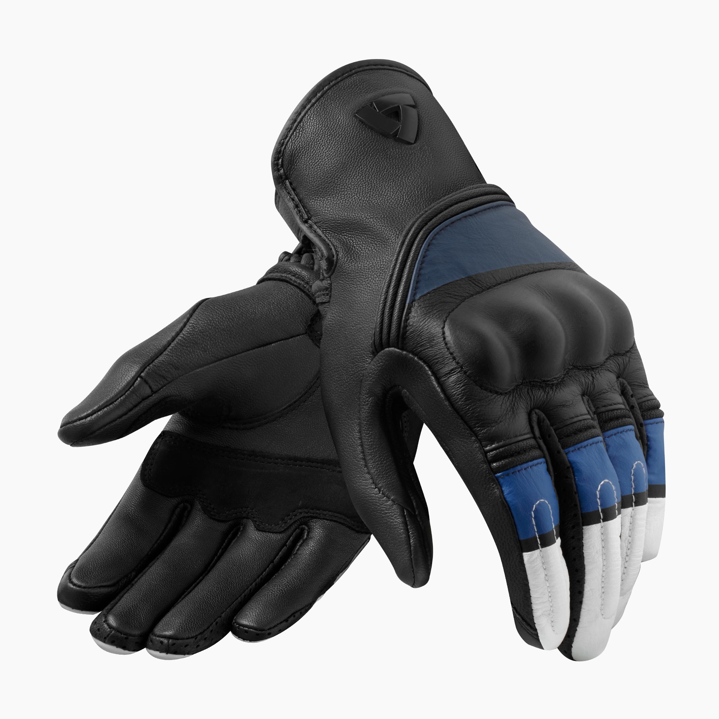 Guanti pelle Revit REDHILL WHITE BLU gloves